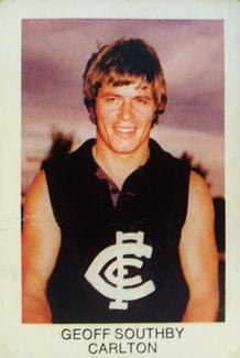 1975 Tip Top VFL Footy #1 Geoff Southby Front